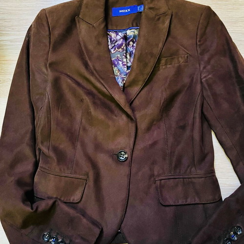 Mexx Fashion jacket brown with castor texture like new, size XS
