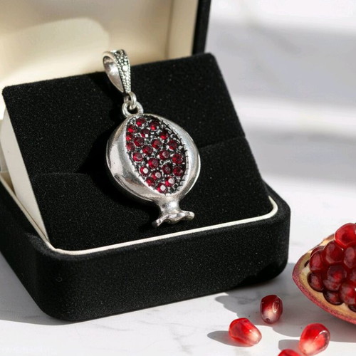 Pomegranate Pendant sterling silver 925 brand new