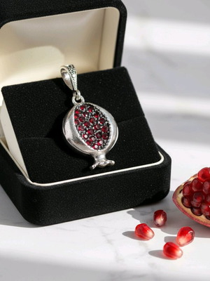 Pomegranate Pendant sterling silver 925 brand new