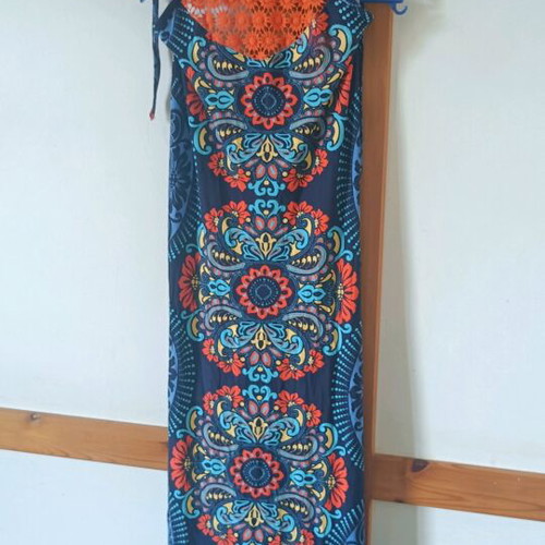 Easy dress long multicolor like new, size M