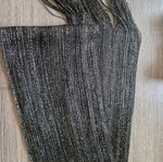 Black pashmina with silver threads like new