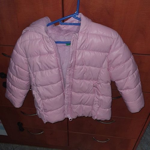 Benetton girls' jacket pink, like new, size 2-3 years