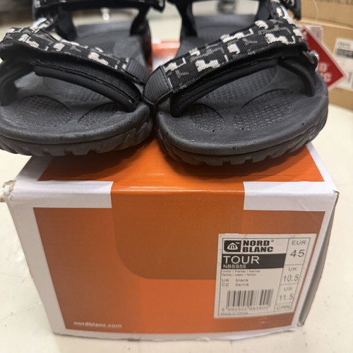 Nord Blanc men's sandals size 45 new, black and grey