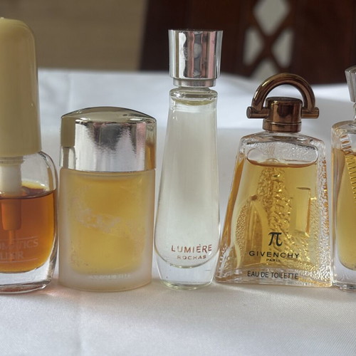 Mini perfume set used, Aromatics Elixir, Paco Rabanne, Givenchy