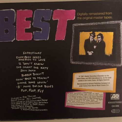Best of the Blue Brothers CD excellent condition