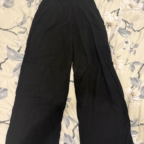 Princess Polly Black Linen Pants like new, size M