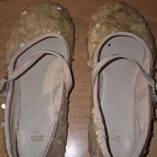 Ballerina No30 Zara girls used beige ballet flats