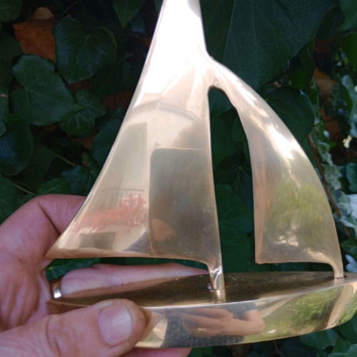 Brass decorative sailboat Zoulovits like new
