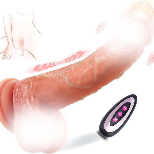 Ρεαλιστικό Dildo Σιλικόνης Καινούργιο με 10 Λειτουργίες Δόνησης και Θέρμανση