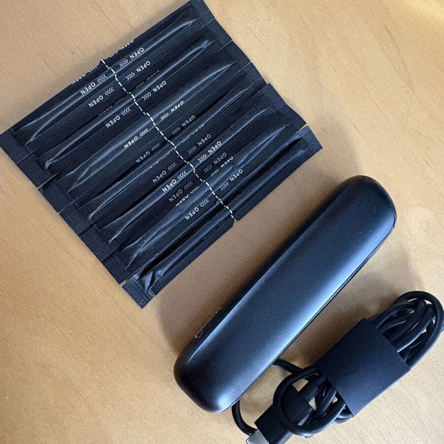 Ploom new device with cleaning sachets and cable