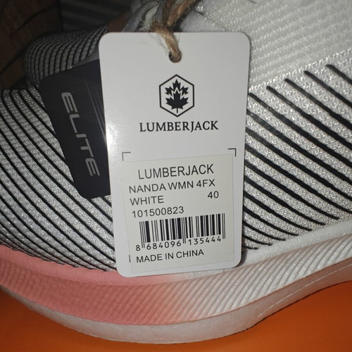 Lumberjack Nanda WMN 4FX athletic shoes new, size 40, white with gradient sole