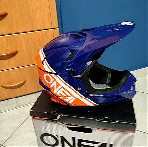Full face κράνος O'Neal Sonus Helmet Split Blue-Orange