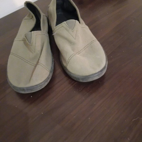 Μπαλαρίνες Toms πράσινες μεταχειρισμένες, μέγεθος 38