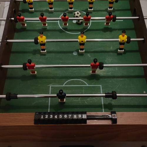 Foosball and Mini Billiards used, set of 2 games