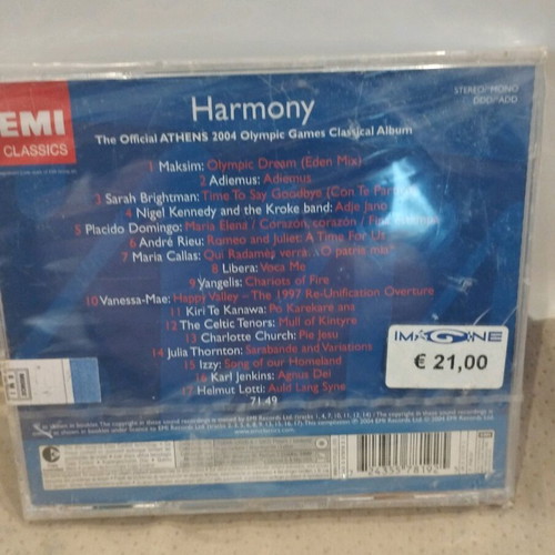Harmony Official Athens 2004 Olympic Games CD new, classical