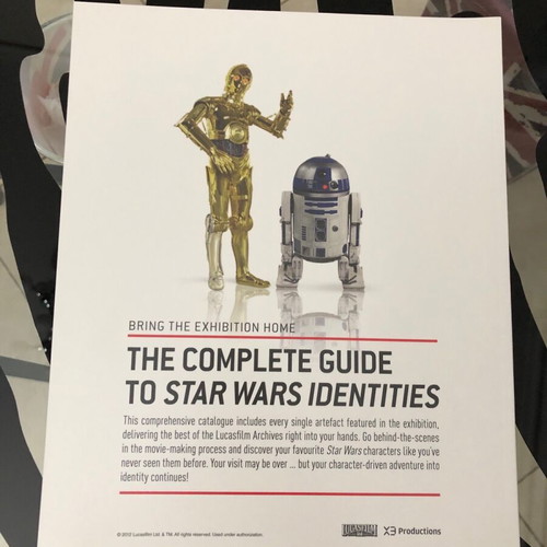 Star Wars Identities Exhibition Catalogue 2012 like new