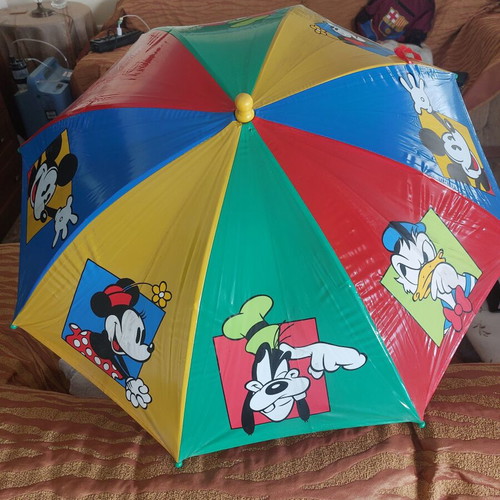 Vintage Disneyland Children's Umbrella with Mickey Mouse Handle like new