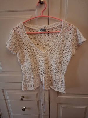 Knit blouse white size S like new