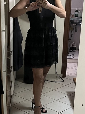 My Tiffany dress black like new with lace