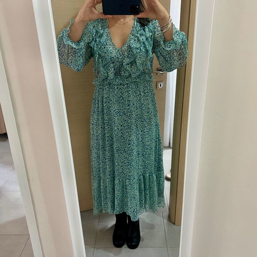 Zara dress used, romantic and airy, multicolored, size S