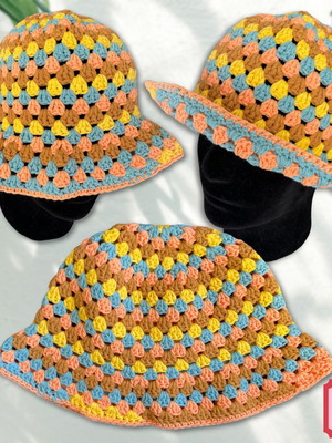 Handmade Bucket Hat "Buttercream"