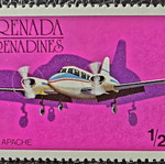 Grenada 1976 Piper Apache Stamp mint condition