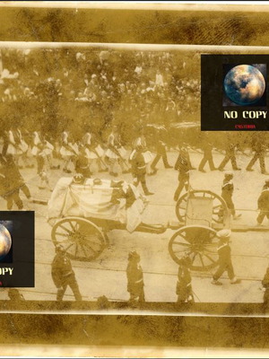 Επικήδεια πομπή του Βασιλέα Γεωργίου Α' μεταχειρισμένη φωτογραφία 9x11 εκ.