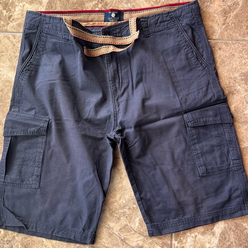 Michel Angelo Vintage Denim men's cargo shorts like new, size 42, dark blue