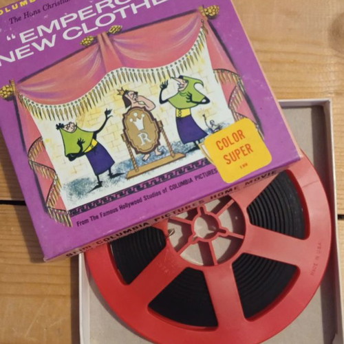 Super 8mm film Emperor’s New Clothes used, color