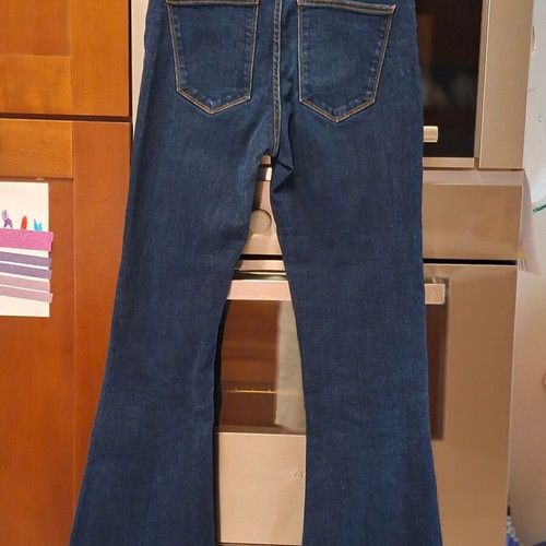 Zara flared jeans size 38, dark blue