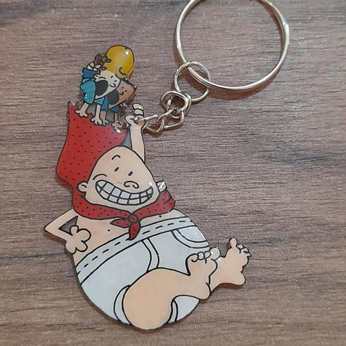 Captain Vrakas Keychain handmade from heat-shrink plastic