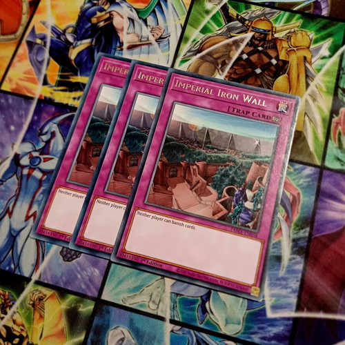 Imperial Iron Wall Yu-Gi-Oh! card playset 3x TAMA Rare