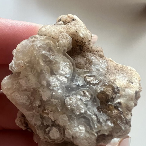 Botryoidal Chalcedony Geode Natural Raw Specimen 33g