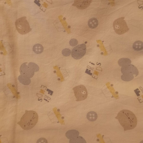 Nef Nef crib sheets used, set of 2 sheets and pillowcase