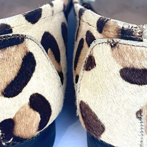 Zara animal print moccasins like new, size 40, beige