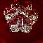 Art crystal Glass warmer by Bel Mondo  ( βάση ρεσω τσαγιερας/ σουπιερας) West Germany