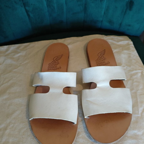 Ancient Greek Sandals white, like new, size 41