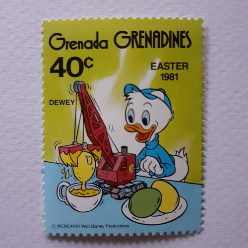 Disney Easter 1981 stamp set from Grenada Grenadines, mint condition