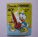 Disney Easter 1981 stamp set from Grenada Grenadines, mint condition