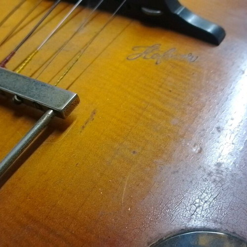Vintage Höfner Hollow Body Archtop Electric Acoustic Guitar used