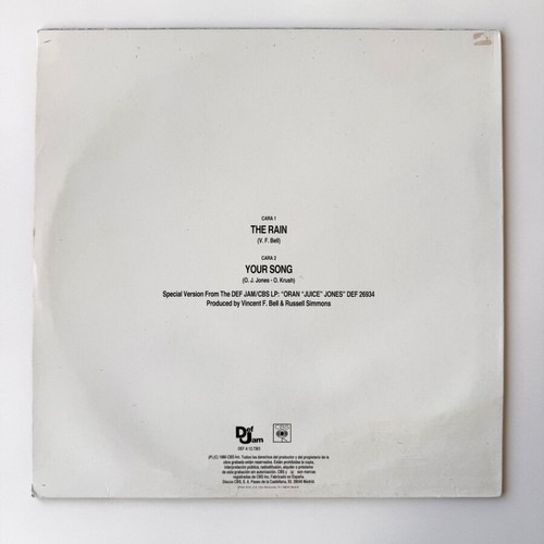 Oran Juice Jones The Rain 12" maxi single used, pop