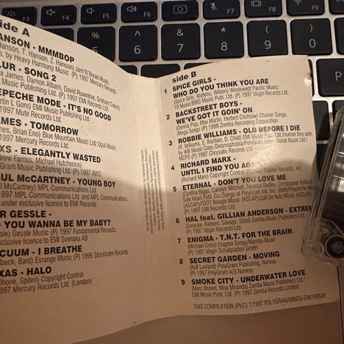 Hits Now EMI cassette 1997