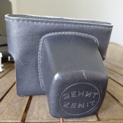 Zenit‑E film camera with Helios‑44M‑4 58mm f/2 lens used