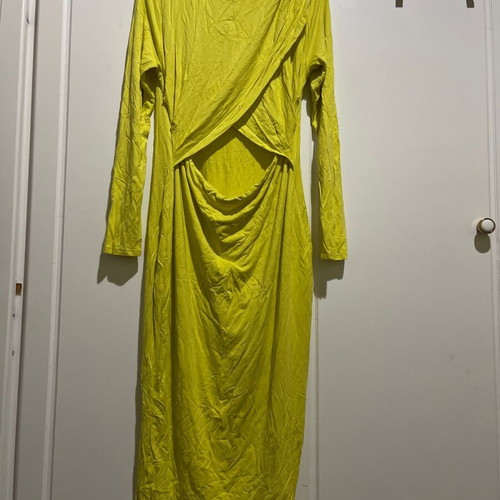 Women's elastic midi dress River Island used, yellow, size 42