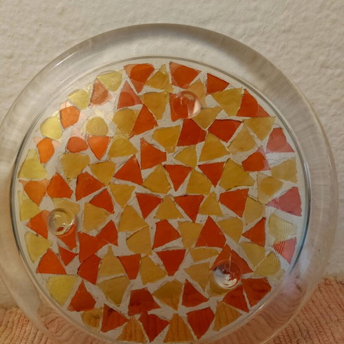 Glass coasters set of 2 pieces new