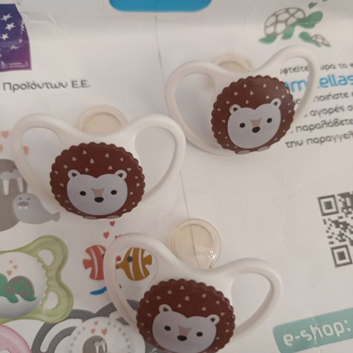 NUK Space Silicone Pacifiers 0-6 Months New, 3 for 2 with Milk Storage Bags