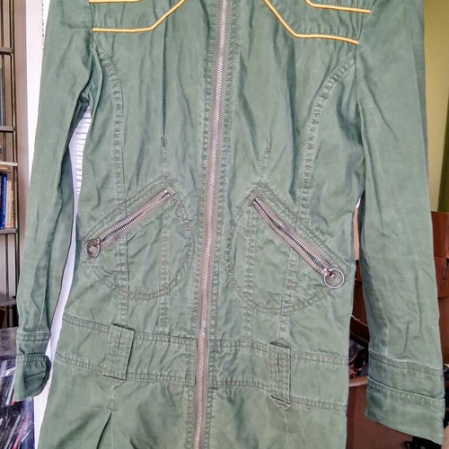 Diesel Vintage Y2K Utility Dress Jacket green, like new