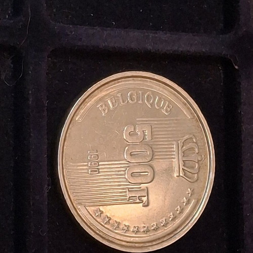 Ασημένιο νόμισμα 500 F για τα 60α γενέθλια του βασιλιά Baudouin σαν καινούργιο
