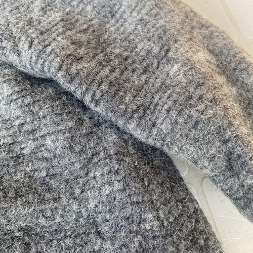 Zara baby grey Montgomery-style coat with leather pockets