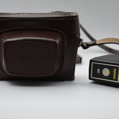 Russian collectible Smena camera with special case and flash used